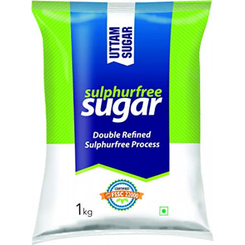 Uttam Premium Sulphurless Non Acidic Sugar | 1 Kg Pack