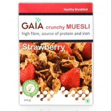 Gaia Crunchy Muesli - Strawberry , 400 GM
