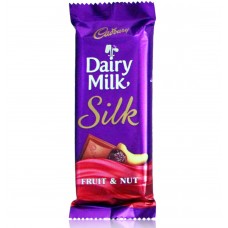 Cadbury Chocolate - Dairy Milk  Silk (Fruit & Nut) , 60Gm