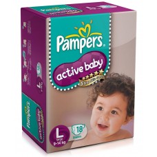 Pampers Active Baby Diapers - Large (9-14 Kgs)