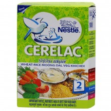 Nestle Cerelac  - Wheat Rice Moong Daal Veg Khichdi (Stage 2) , 300GM