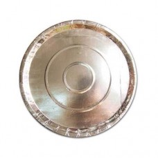 Disposable Quarter Plates - Silver , Pack Of 25 Pcs