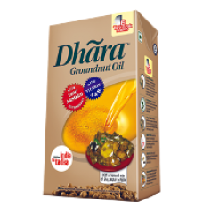 Dhara Oil - Groundnut  , 1 Lt Pack