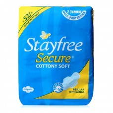 Stayfree Secure Cottony Soft - Regular With Wings