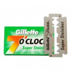 Gillette Shaving Blades - 7o Clock Super Stainless